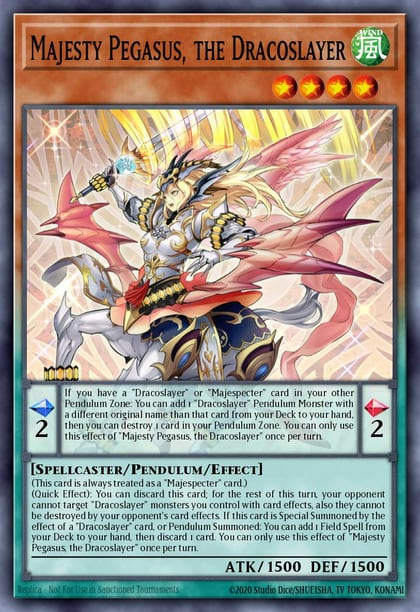 Majesty Pegasus, the Dracoslayer, 25th Anniversary Tin: Dueling Heroes Mega Pack MP23-EN173