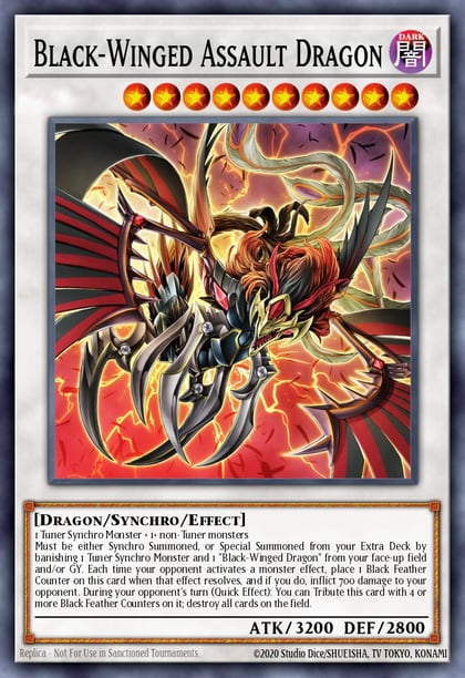 Black-Winged Assault Dragon, 25th Anniversary Tin: Dueling Heroes Mega Pack MP23-EN187