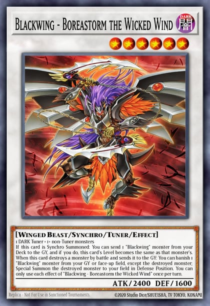 Blackwing - Boreastorm the Wicked Wind, 25th Anniversary Tin: Dueling Heroes Mega Pack MP23-EN188