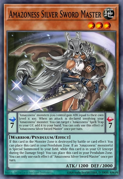 Amazoness Silver Sword Master, 25th Anniversary Tin: Dueling Heroes Mega Pack MP23-EN220