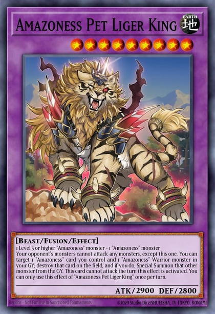 Amazoness Pet Liger King, 25th Anniversary Tin: Dueling Heroes Mega Pack MP23-EN224