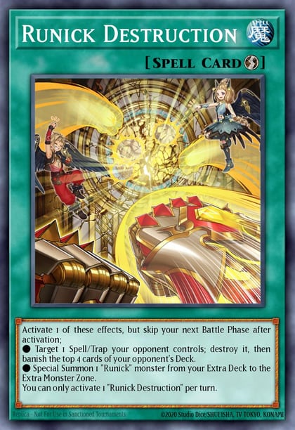 Runick Destruction, 25th Anniversary Tin: Dueling Heroes Mega Pack MP23-EN243