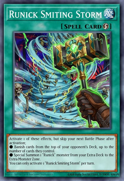 Runick Smiting Storm, 25th Anniversary Tin: Dueling Heroes Mega Pack MP23-EN248