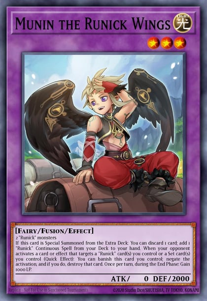 Munin the Runick Wings, 25th Anniversary Tin: Dueling Heroes Mega Pack MP23-EN250