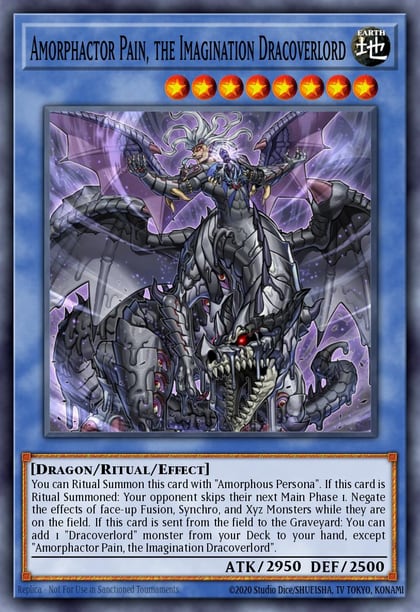 Amorphactor Pain, the Imagination Dracoverlord, 25th Anniversary Tin: Dueling Heroes Mega Pack MP23-EN278