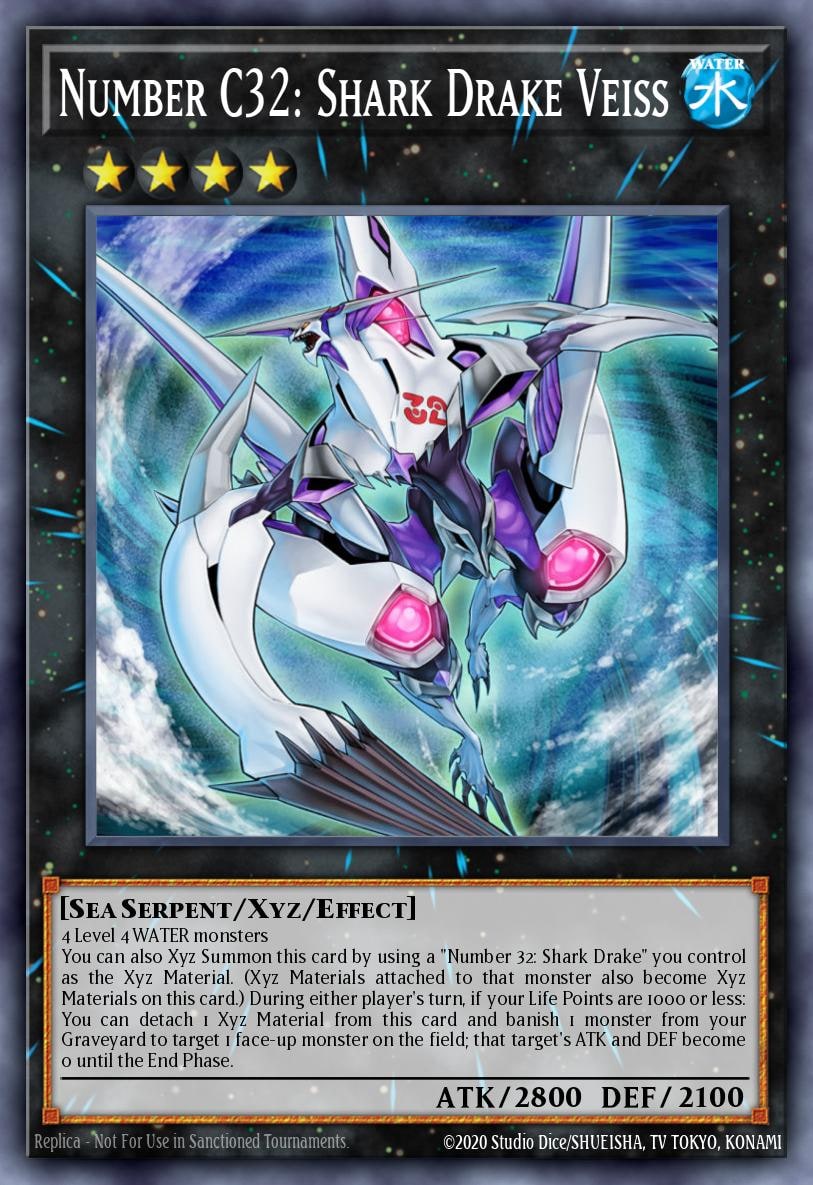 Number C32: Shark Drake Veiss, 25th Anniversary Tin: Dueling Heroes Mega Pack MP23-EN279