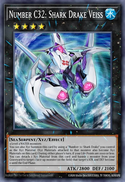 Number C32: Shark Drake Veiss, 25th Anniversary Tin: Dueling Heroes Mega Pack MP23-EN279