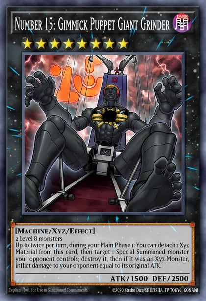 Number 15: Gimmick Puppet Giant Grinder (Quarter Century Secret Rare), 25th Anniversary Tin: Dueling Mirrors MP24-EN032