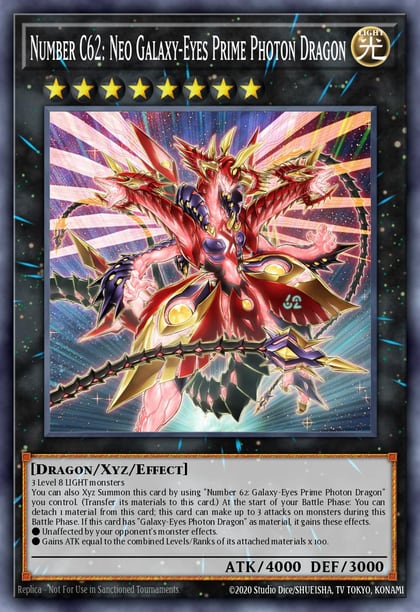 Number C62: Neo Galaxy-Eyes Prime Photon Dragon, 25th Anniversary Tin: Dueling Mirrors MP24-EN069