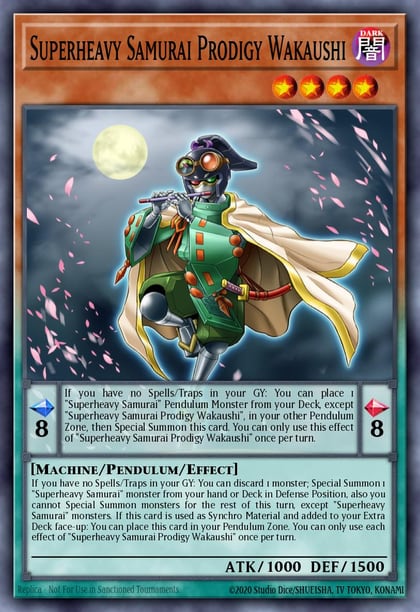 Superheavy Samurai Prodigy Wakaushi, 25th Anniversary Tin: Dueling Mirrors MP24-EN076
