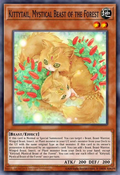 Kittytail, Mystical Beast of the Forest, 25th Anniversary Tin: Dueling Mirrors MP24-EN205