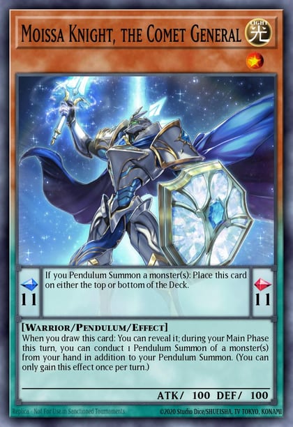 Moissa Knight, the Comet General, 25th Anniversary Tin: Dueling Mirrors MP24-EN356