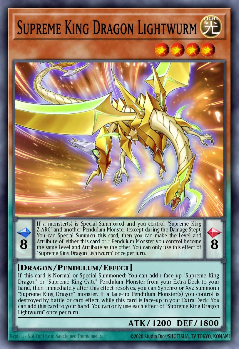Supreme King Dragon Lightwurm, 25th Anniversary Tin: Dueling Mirrors MP24-EN387