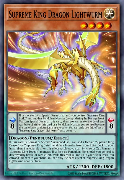 Supreme King Dragon Lightwurm, 25th Anniversary Tin: Dueling Mirrors MP24-EN387