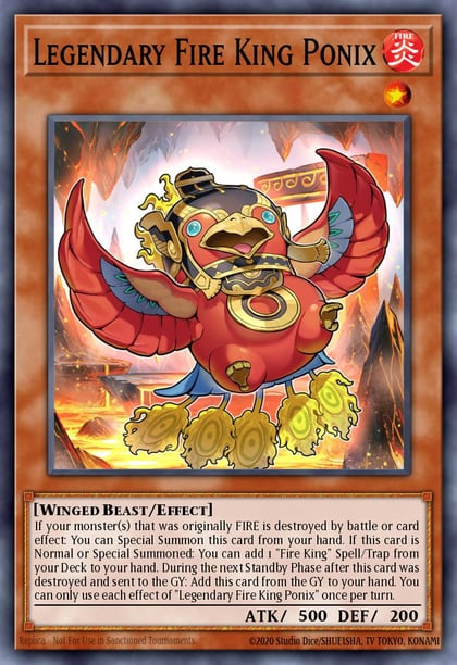 Legendary Fire King Ponix, 2025 Mega-Pack MP25-EN048