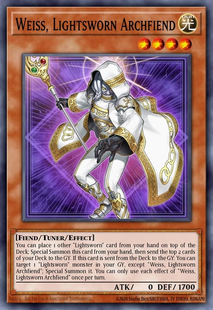 Weiss, Lightsworn Archfiend, 2025 Mega-Pack MP25-EN186