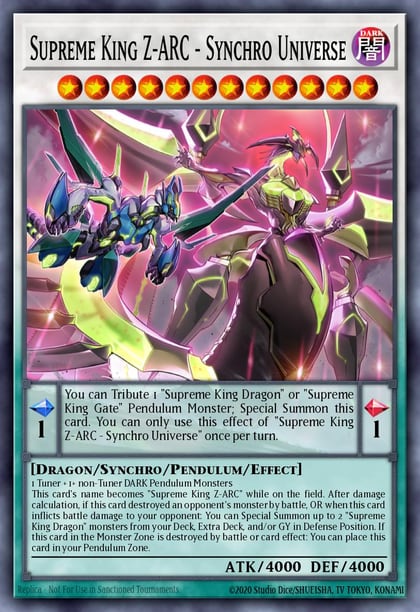 Supreme King Z-ARC - Synchro Universe, 2025 Mega-Pack MP25-EN207