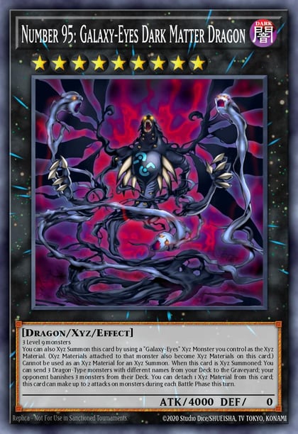 Number 95: Galaxy-Eyes Dark Matter Dragon, 2025 Mega-Pack MP25-EN300