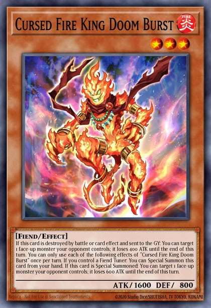 Cursed Fire King Doom Burst, 2025 Mega-Pack MP25-EN436