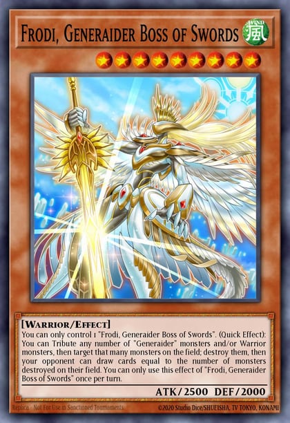 Frodi, Generaider Boss of Swords, Mystic Fighters MYFI-EN028