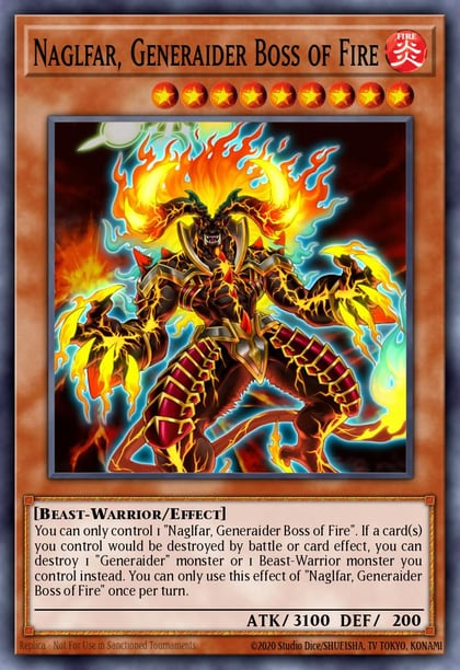 Naglfar, Generaider Boss of Fire, Mystic Fighters MYFI-EN030