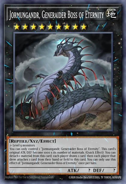 Jormungandr, Generaider Boss of Eternity, Mystic Fighters MYFI-EN033