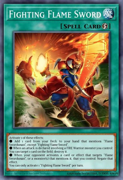 Fighting Flame Sword, Maze of Millennia MZMI-EN008