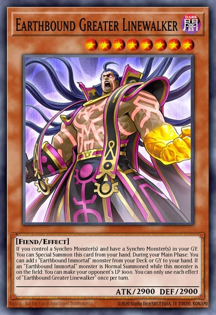 Earthbound Greater Linewalker, Maze of Millennia MZMI-EN050