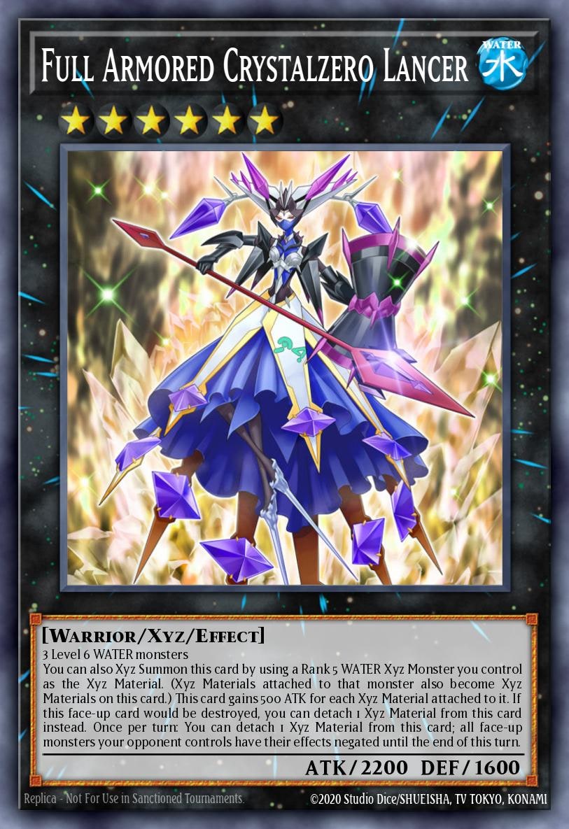 Full Armored Crystalzero Lancer, Maze of Millennia MZMI-EN053