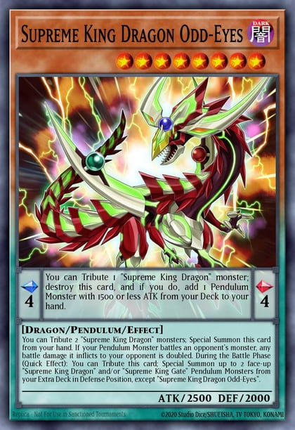 Supreme King Dragon Odd-Eyes, Maze of Millennia MZMI-EN058