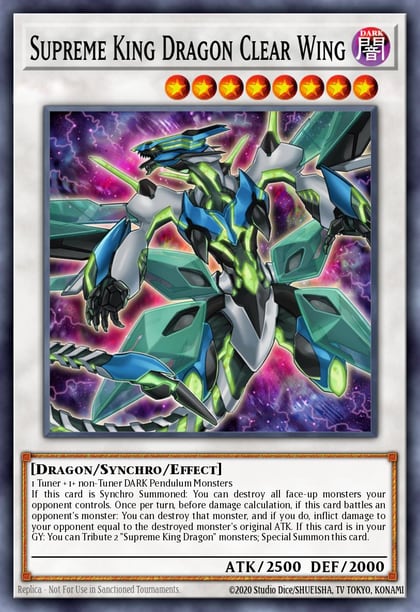 Supreme King Dragon Clear Wing, Maze of Millennia MZMI-EN059