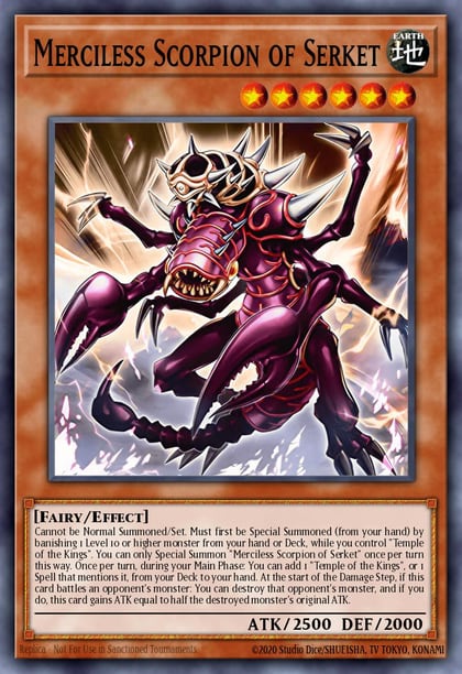 Merciless Scorpion of Serket, Maze of the Master MZTM-EN002