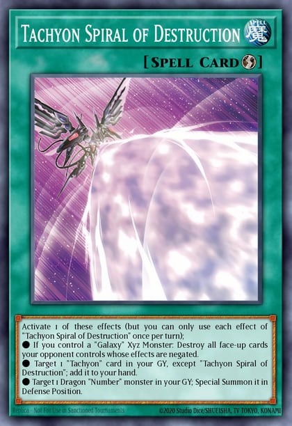 Tachyon Spiral of Destruction, Maze of the Master MZTM-EN015