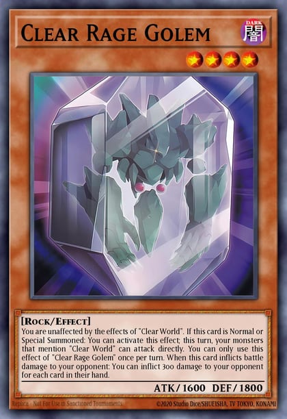 Clear Rage Golem, Maze of the Master MZTM-EN038