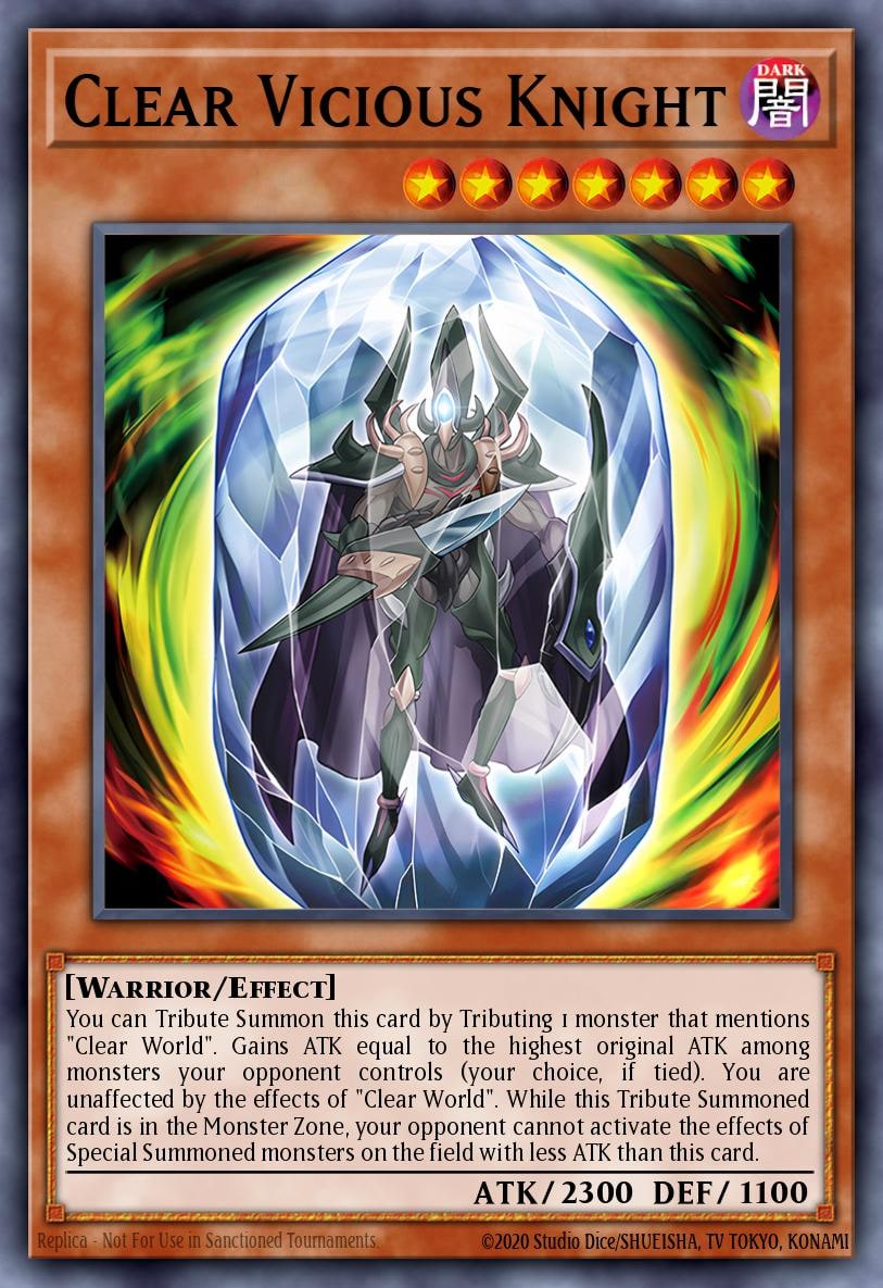 Clear Vicious Knight, Maze of the Master MZTM-EN040