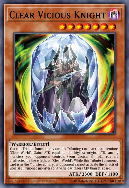 Clear Vicious Knight, Maze of the Master MZTM-EN040