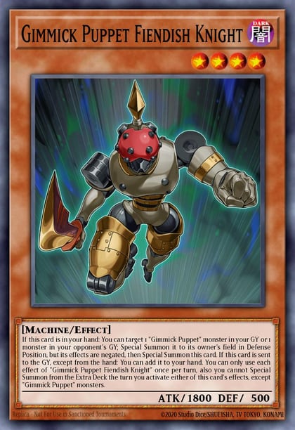 Gimmick Puppet Fiendish Knight, Maze of the Master MZTM-EN047