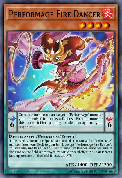 Performage Fire Dancer, Maze of the Master MZTM-EN049