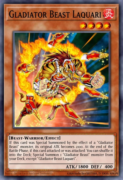 Gladiator Beast Laquari, Maze of the Master MZTM-EN067