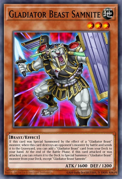 Gladiator Beast Samnite, Maze of the Master MZTM-EN069