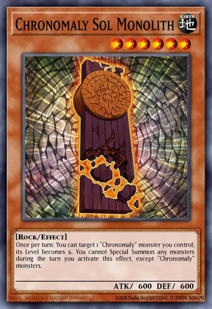 Chronomaly Sol Monolith, Number Hunters NUMH-EN004