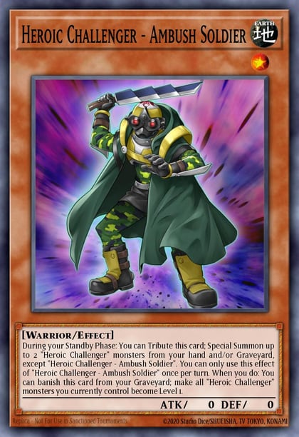 Heroic Challenger - Ambush Soldier, Number Hunters NUMH-EN010