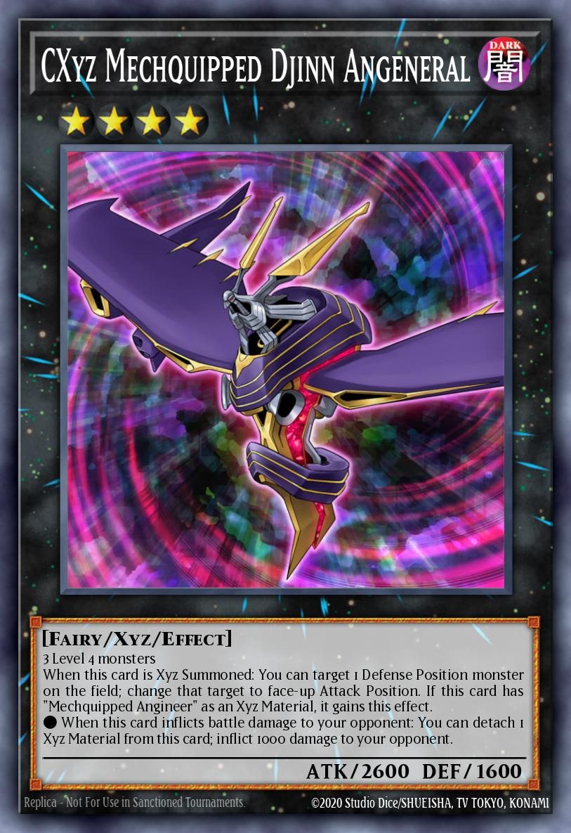 CXyz Mechquipped Djinn Angeneral, Number Hunters NUMH-EN036