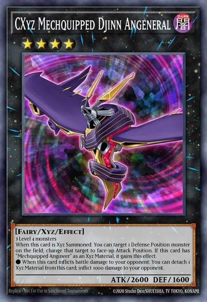 CXyz Mechquipped Djinn Angeneral, Number Hunters NUMH-EN036