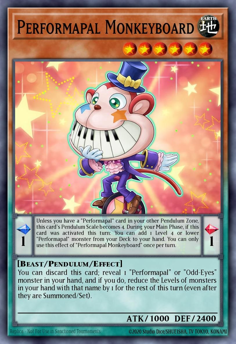 Performapal Monkeyboard, OTS Tournament Pack 1 OP01-EN008