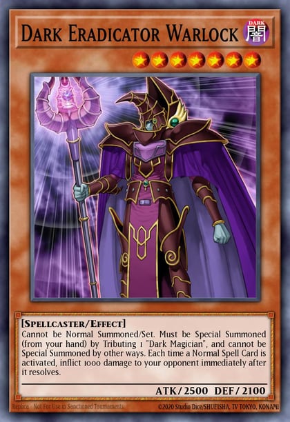 Dark Eradicator Warlock, OTS Tournament Pack 2 OP02-EN016