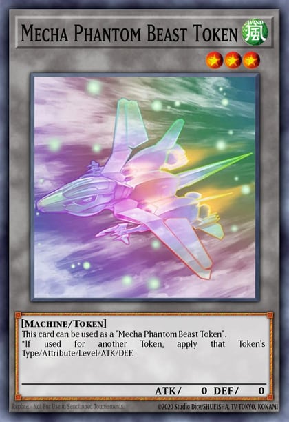 Token: Mecha Phantom Beast (B) - "Harrliard", OTS Tournament Pack 9 OP09-EN026