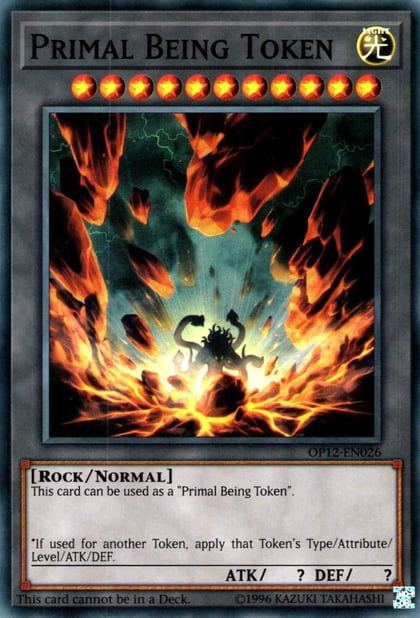 Primal Being Token, OTS Tournament Pack 12 OP12-EN026