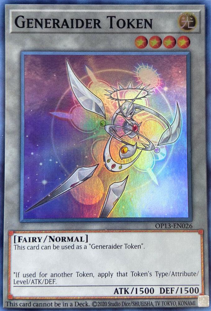 Token: Generaider, OTS Tournament Pack 13 OP13-EN026