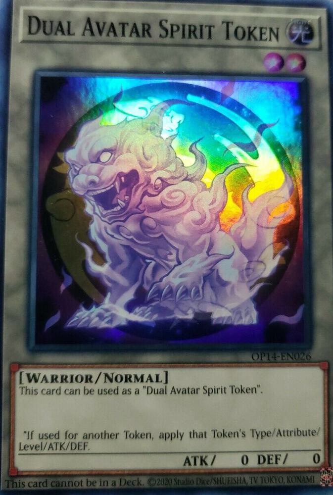 Token: Dual Avatar Spirit, OTS Tournament Pack 14 OP14-EN026